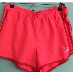 Pink adidas shorts